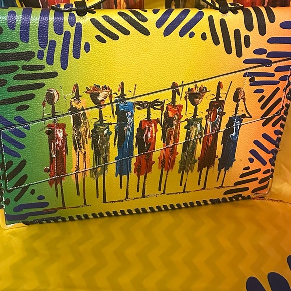 ♥️♥️♥️SASSY JONES MAASAI Print -Sherrie Laptop Clutch, Poncho and Scarf BUNDLE♥️ - Picture 10 of 13